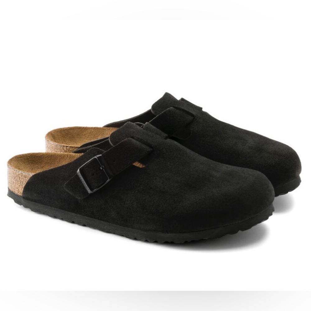 Birkenstock Boston Black Suede 35